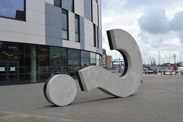 Big question mark in Ipswich, UK. Photo: Benjamin Reay (CC BY-NC 2.0)